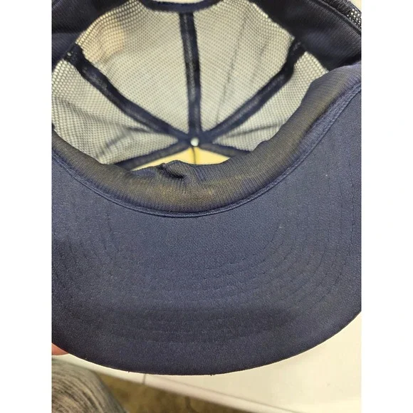 Vintage Truckers Keep America Strong Mesh Back Trucker Hat Navy Blue - Picture 6 of 7